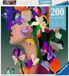 Ravensburger Puzzle Moment Blomsterhoved Iris 200 brikker