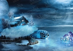 Puslespil hus og skildpadde 1000 brikker