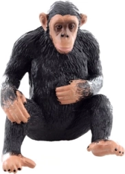 Plastfigur af chimpanse 5 × 7 × 4,5 cm