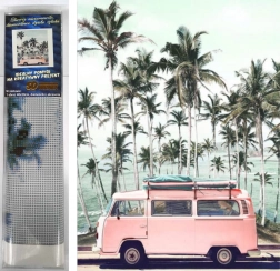 Diamantmaling Lyserød bus 30x40 cm