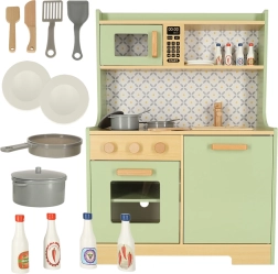 Børnekøkken i træ i mint