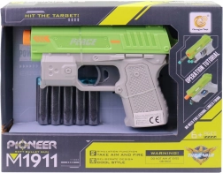 Legetøjspistol med pile 16 cm