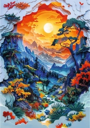 Trefl Puslespil Papirkunst: Dal 1000 brikker