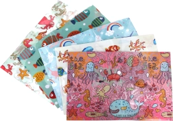 Plastmappe med trykknap 32 × 22,8 cm