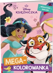 Disney prinsesser megamalebog med glitrende klistermærker
