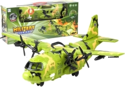 Stor militær transportfly med lys og lyde 64 cm