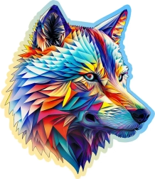 Træpuslespil Noble ulv 250 brikker WOODEN CITY