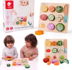 Træsæt til at skære grøntsager Classic World