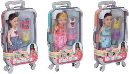 Dukke i kuffert 20 cm