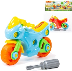 Skruemotorcykel til børn med værktøj