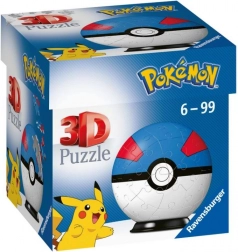 Ravensburger 3D-puslespil Pokémon Great Ball – 54 brikker