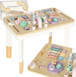 Montessori aktivitetsbord LULILO LUDO, pastelrosa