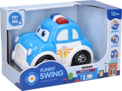 Politi bil med effekter 15 cm