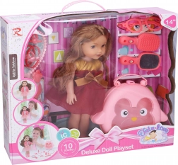 Dukke med tilbehør Størrelse 35cm