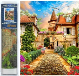 Diamantmaling Gamle By 30x40 cm