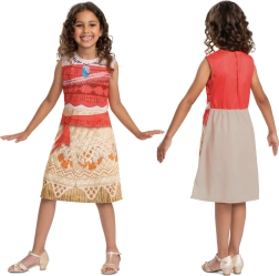 Børnekostume Disney Moana/Vaiana 5–6 år (højde 109–123 cm)
