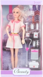 Lægedukke med bevægelige arme og tilbehør 29 cm