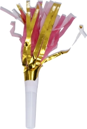 Papirpartyfløjter med kattemotiv, 6 stk.