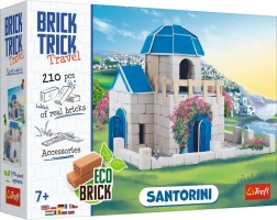 Byggesæt af mursten BRICK TRICK Travel Santorini, 210+ dele