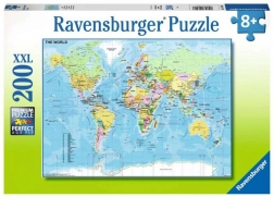Ravensburger verdenskort – puslespil 200 brikker