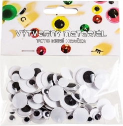 Øjne med bevægelig pupil til skabelse