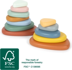 Montessori flodsten small foot – træ-balanceleg