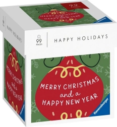 RAVENSBURGER Puslespil Happy Holidays: Glædelig jul og godt nytår 99 brikker