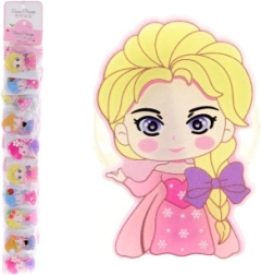 Klemme med prinsesse – dekorativ plastikclips (10 stk)