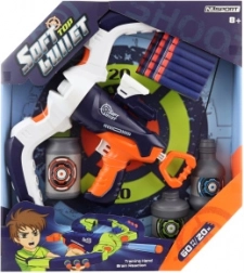 Armbrøst med skumprojektiler og mål, rækkevidde 20 m