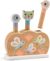 Trælegetøj med springende regnbuedyr Djeco