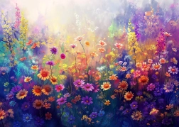 Enjoy Puzzle Blomstrende Eng 1000 brikker