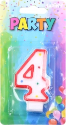Party-lys nummer 4 rød