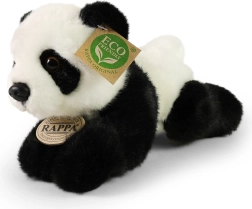 Plysset panda liggende 20 cm ECO‑FRIENDLY RAPPA