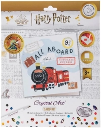 Crystal Art postkort – Bravický ekspres 18 × 18 cm