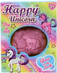 Udgravningssæt enhjørning, der lyser i mørke