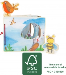 Træbilledbog med bi SMALL FOOT