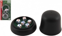 Spilleterninger TEDDIES 6 stk med bæger