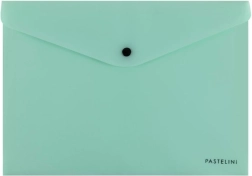 Dokumentmappe med trykknap A4 Pastelini grøn