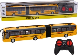 Skolebus Fjernstyret ledbus RC-bus 1:32 gul