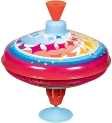 metaltop med stjernemotiv og LED-lys