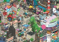 Puzzle Pixorama: Berlin-opdagelse 1000 brikker