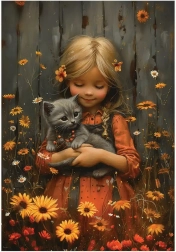 Puslespil Søde pige XL 260 brikker Anatolian