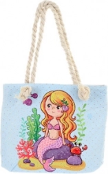Skuldertaske med havfruemotiv