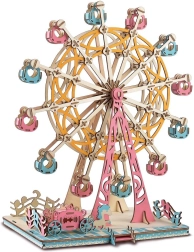 Træ 3D puslespil Russisk hjul pastel