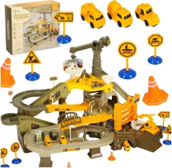 Flerlags bilban med byggetema