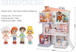 Dukkehus med tilbehør