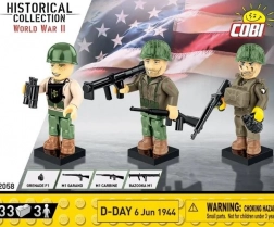 Byggesæt COBI HC WWII – D-Day 6. juni 1944 figurer