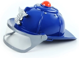 Politi hjelm med lyd og lys