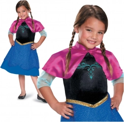 Børnekostume Disney Frost Anna til piger 109–123 cm (5–6 år)