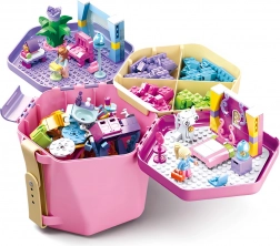 Sluban spand med klodser lyserød